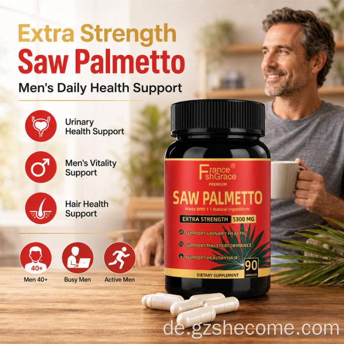 Shecome Saw Palmetto Kapseln Prostata Gesundheit Saw Palmetto